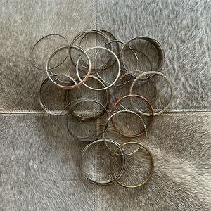 Lot of Vintage Assorted Metal Bangles